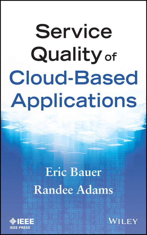 Book cover of Service Quality of Cloud-Based Applications