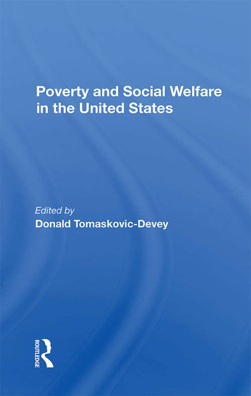 Book cover of Poverty And Social Welfare In The United States