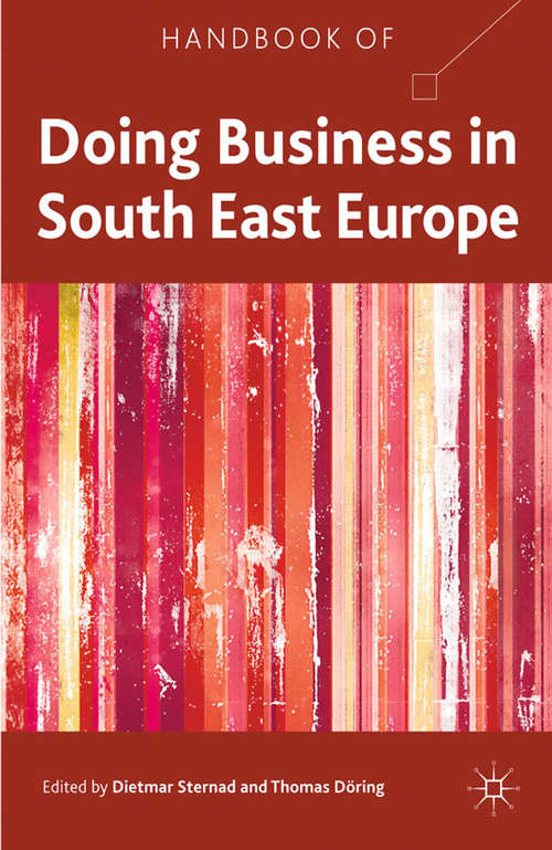 Book cover of Handbook of Doing Business in South East Europe (2012)