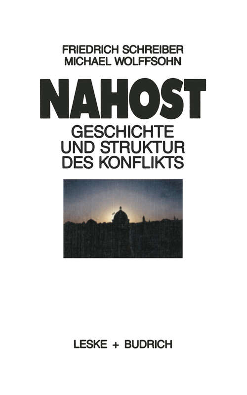 Book cover of Nahost: Geschichte und Struktur des Konflikts (1987)