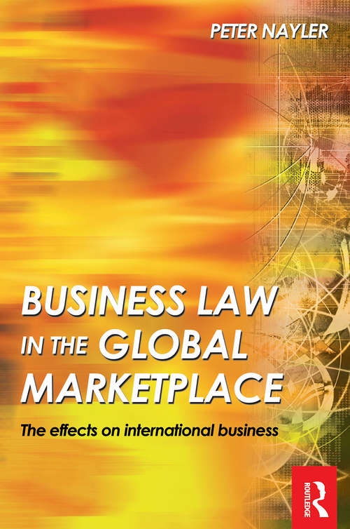 Book cover of Business Law in the Global Market Place