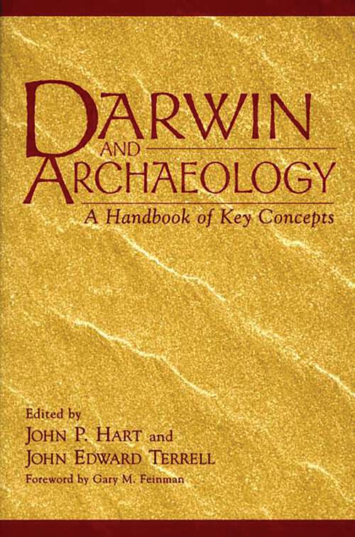 Book cover of Darwin and Archaeology: A Handbook of Key Concepts