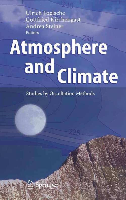 Book cover of Atmosphere and Climate: Studies by Occultation Methods (2006)