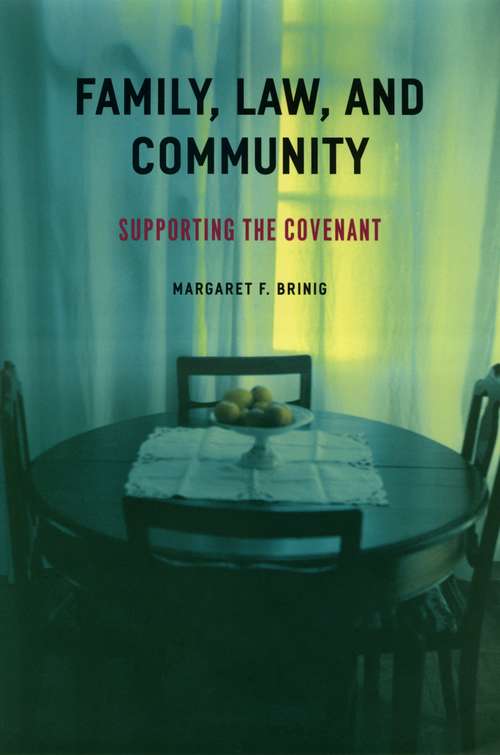 Book cover of Family, Law, and Community: Supporting the Covenant