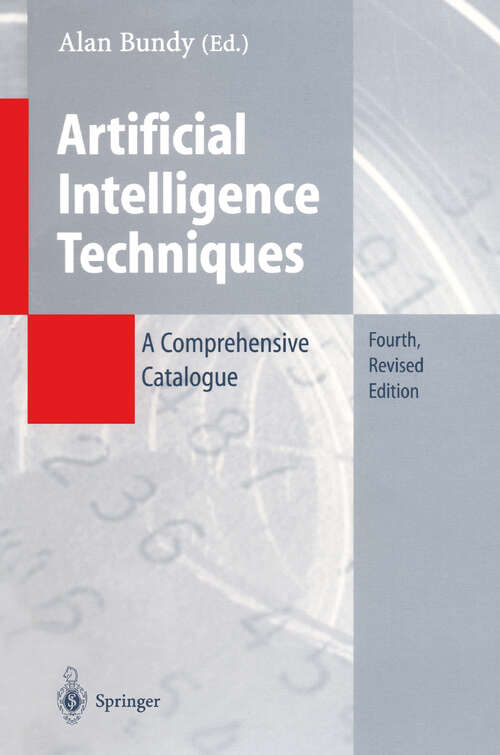 Book cover of Artificial Intelligence Techniques: A Comprehensive Catalogue (4th ed. 1997)