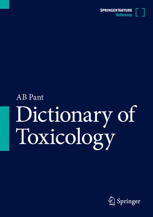 Book cover of Dictionary of Toxicology