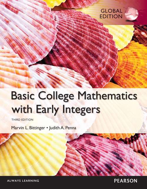 Book cover of Basic College Maths with Early Integers, Global Edition