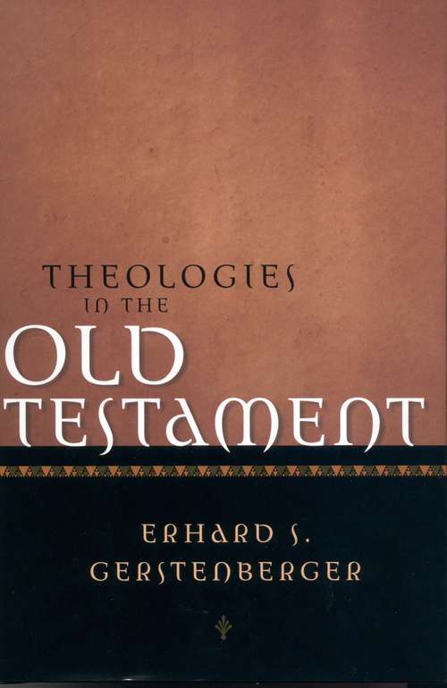 Book cover of Theologies in the Old Testament