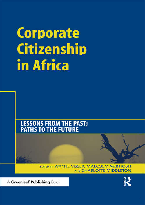 Book cover of Corporate Citizenship in Africa: Lessons from the Past; Paths to the Future