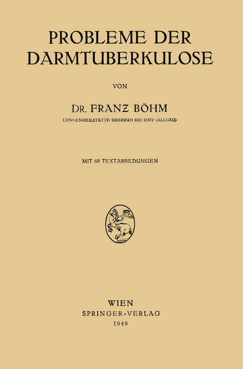 Book cover of Probleme der Darmtuberkulose (1949)