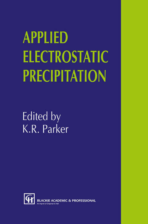 Book cover of Applied Electrostatic Precipitation (1997)