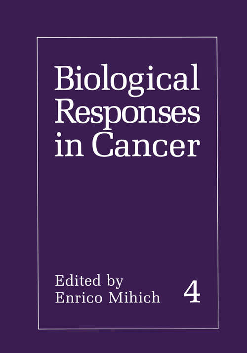 Book cover of Biological Responses in Cancer (1985)