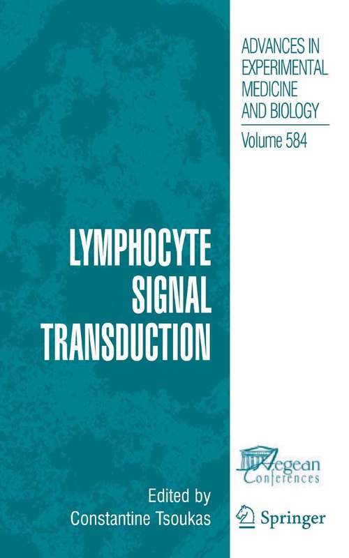 Book cover of Lymphocyte Signal Transduction (2006)
