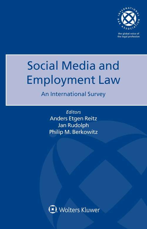 Book cover of Social Media and Employment Law: An International Survey