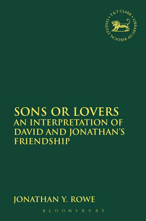 Book cover of Sons or Lovers: An Interpretation of David and Jonathan's Friendship