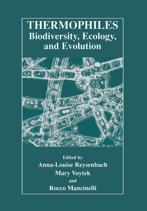 Book cover of Thermophiles: Biodiversity, Ecology, and Evolution (2001)
