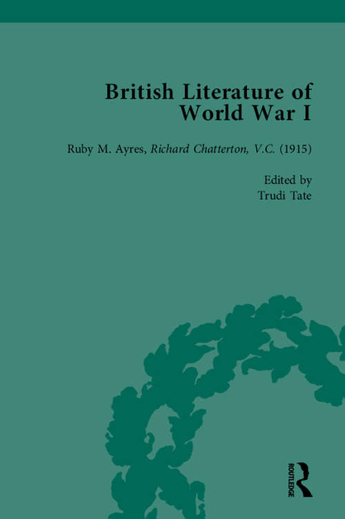 Book cover of British Literature of World War I, Volume 2