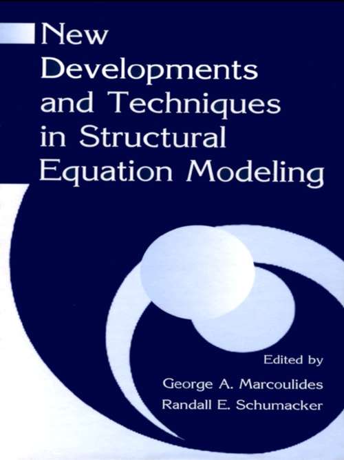 Book cover of New Developments and Techniques in Structural Equation Modeling