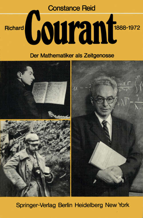 Book cover of Richard Courant 1888–1972: Der Mathematiker als Zeitgenosse (1979)