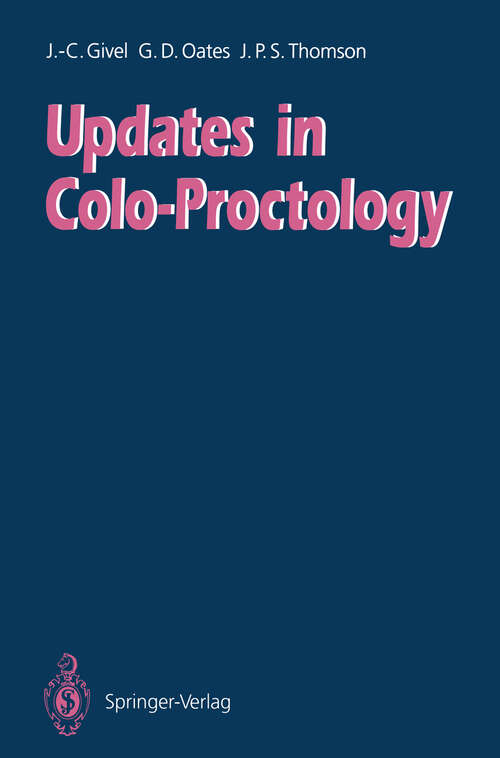 Book cover of Updates in Colo-Proctology (1992)