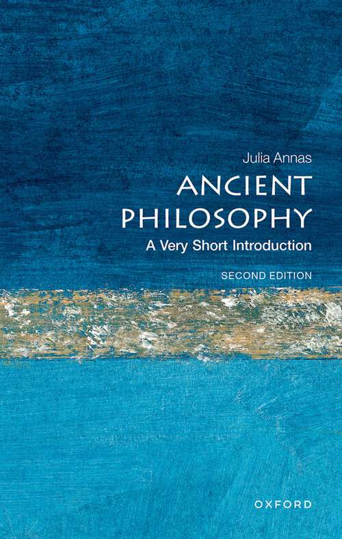 Book cover of Ancient Philosophy: A Very Short Introduction (Very Short Introductions)