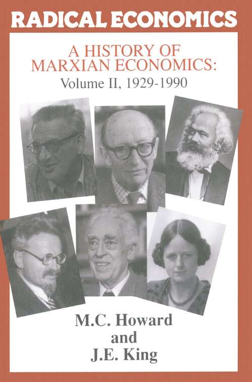 Book cover of A History of Marxian Economics: Volume II: 1929-1990 (1st ed. 1992) (Radical Economics)