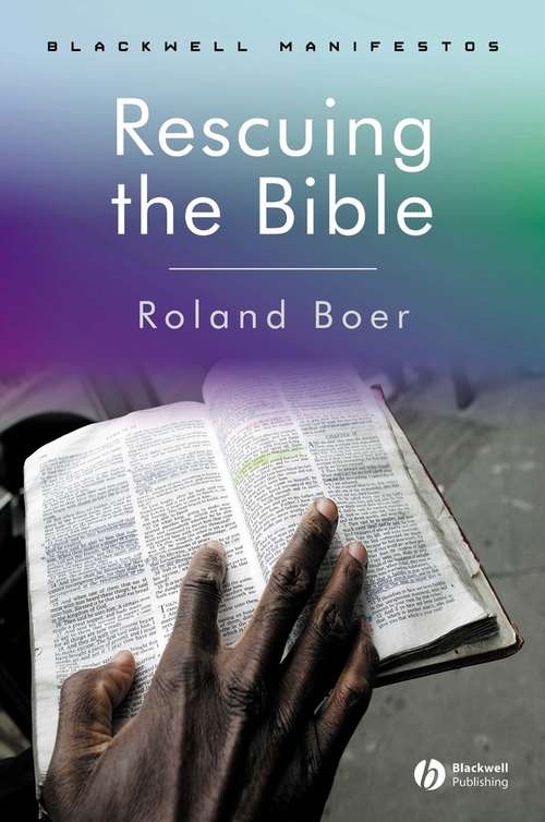 Book cover of Rescuing the Bible (Wiley-Blackwell Manifestos)