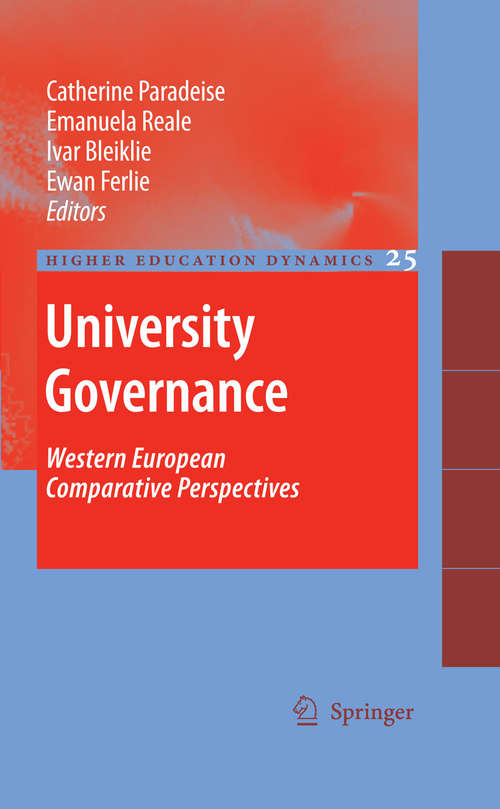 Book cover of University Governance: Western European Comparative Perspectives (2009) (Higher Education Dynamics #25)