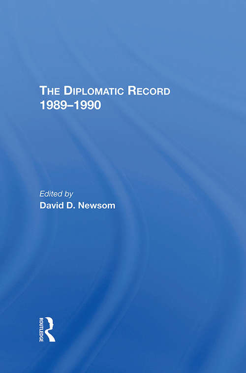 Book cover of The Diplomatic Record 1989-1990