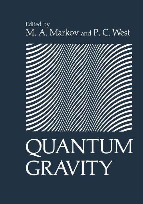 Book cover of Quantum Gravity (1984)