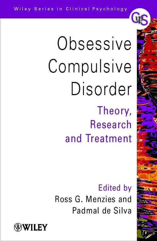 Book cover of Obsessive-Compulsive Disorder: Theory, Research and Treatment (Wiley Series in Clinical Psychology)