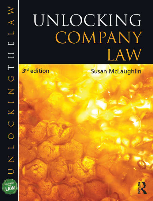 Book cover of Unlocking Company Law
