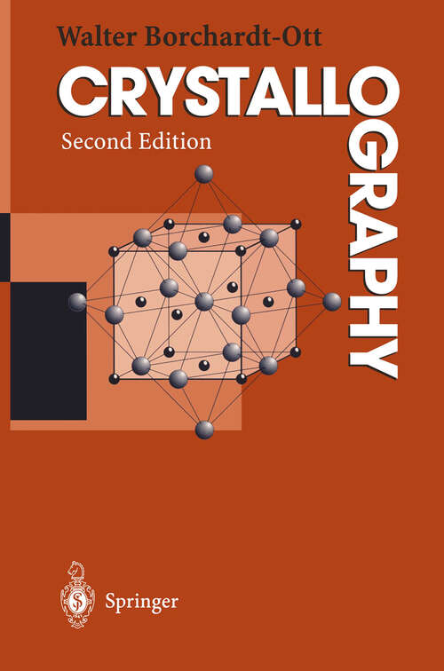 Book cover of Crystallography (2nd ed. 1995)