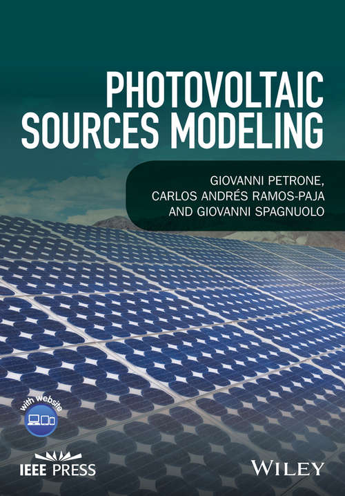 Book cover of Photovoltaic Sources Modeling (Wiley - IEEE)