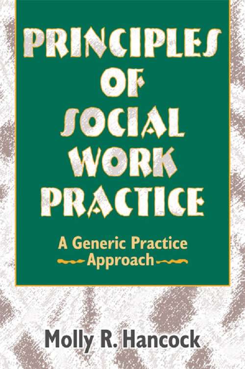 Book cover of Principles of Social Work Practice: A Generic Practice Approach