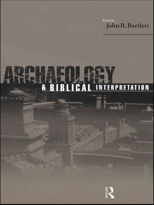 Book cover of Archaeology and Biblical Interpretation