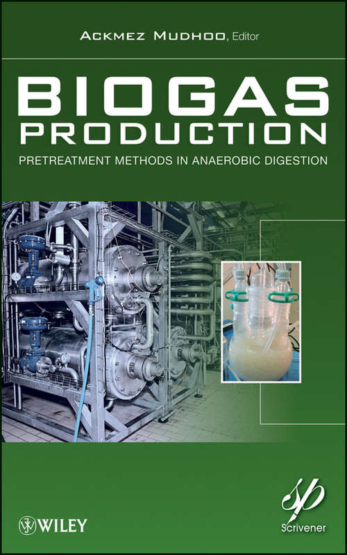 Book cover of Biogas Production: Pretreatment Methods in Anaerobic Digestion