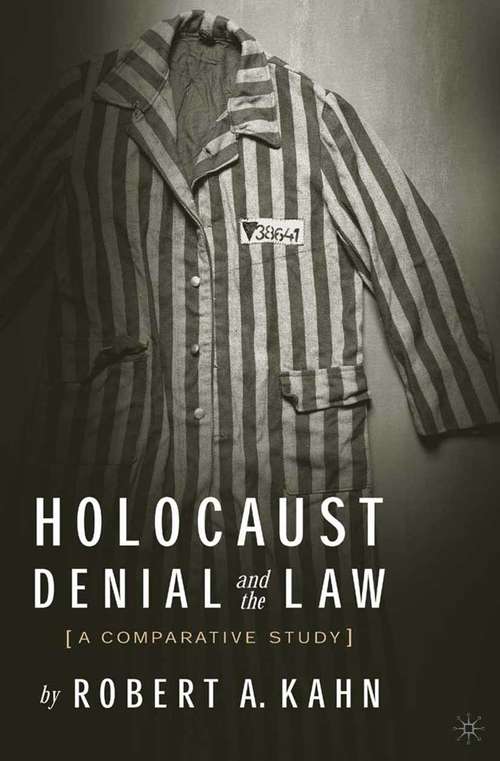 Book cover of Holocaust Denial and the Law: A Comparative Study (2004)