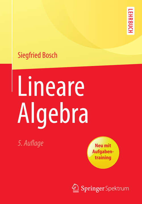 Book cover of Lineare Algebra (5. Aufl. 2014) (Springer-Lehrbuch)