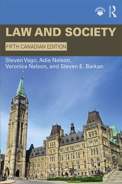 Book cover of Law and Society: Canadian Edition (5)