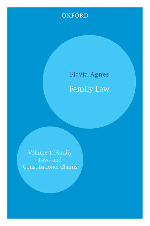 Book cover of Family Law: Volume 1: Family Laws and Constitutional Claims