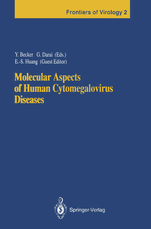 Book cover of Molecular Aspects of Human Cytomegalovirus Diseases (1993) (Frontiers of Virology #2)