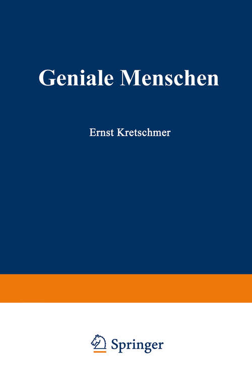 Book cover of Geniale Menschen (1929)