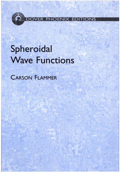 Book cover of Spheroidal Wave Functions