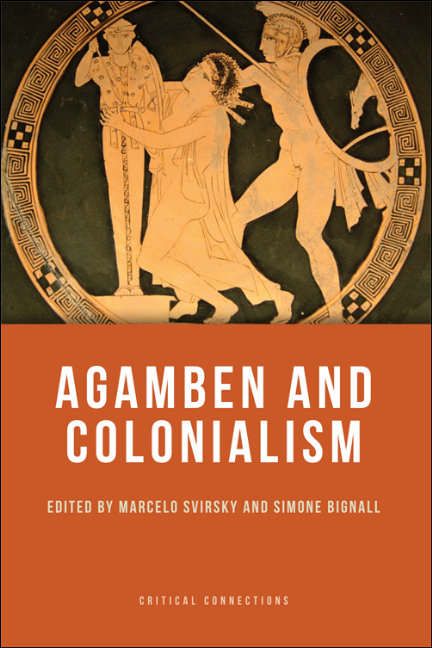 Book cover of Agamben and Colonialism (Critical Connections)