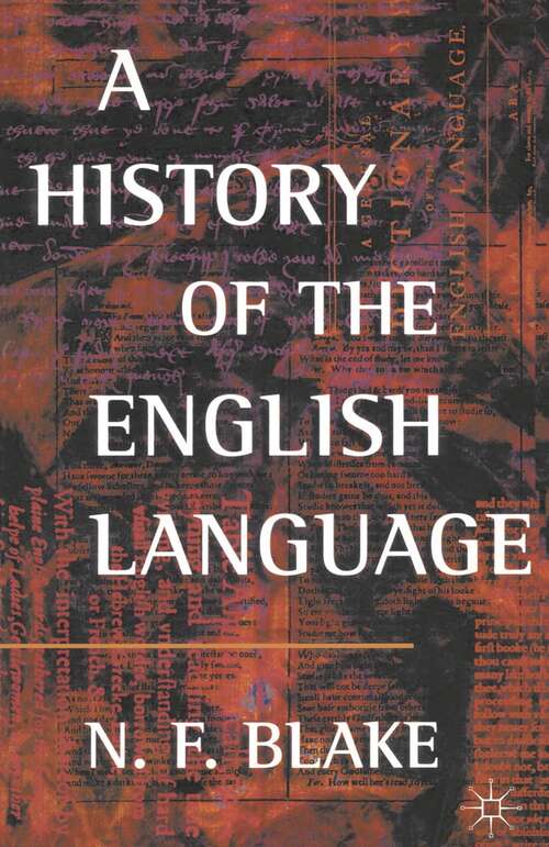 Book cover of A History of the English Language (1st ed. 1996)