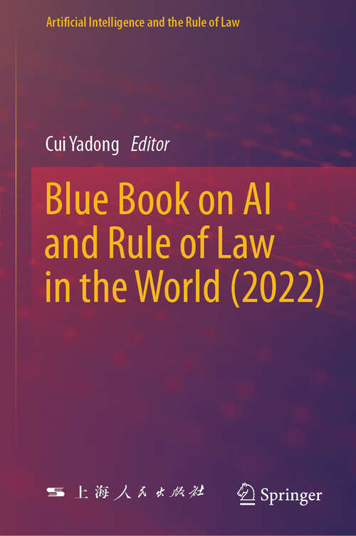 Book cover of Blue Book on AI and Rule of Law in the World (2022)