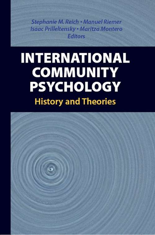 Book cover of International Community Psychology: History and Theories (2007)