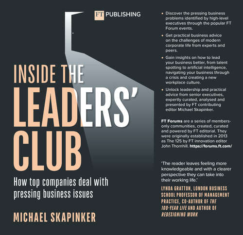 Book cover of Inside the Leaders' Club