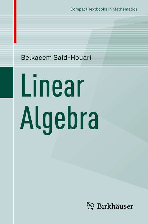 Book cover of Linear Algebra (Compact Textbooks in Mathematics)